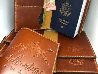 Adventure Awaits-Leather Passport&nbsp;Cover